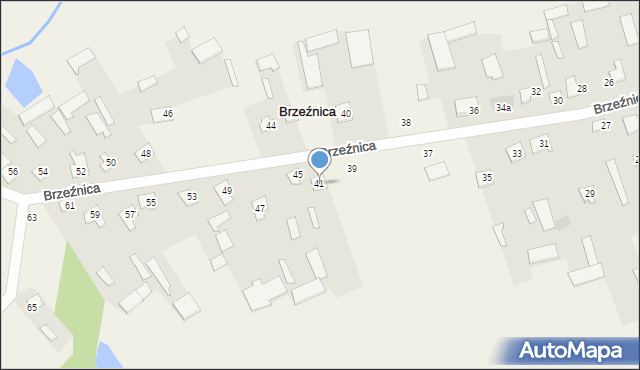 Brzeźnica, Brzeźnica, 41, mapa Brzeźnica