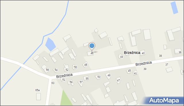 Brzeźnica, Brzeźnica, 46, mapa Brzeźnica