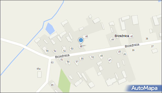 Brzeźnica, Brzeźnica, 48, mapa Brzeźnica