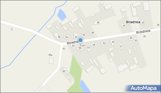 Brzeźnica, Brzeźnica, 59/1, mapa Brzeźnica