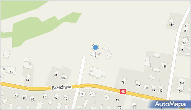 Brzeźnica, Brzeźnica, 76A, mapa Brzeźnica