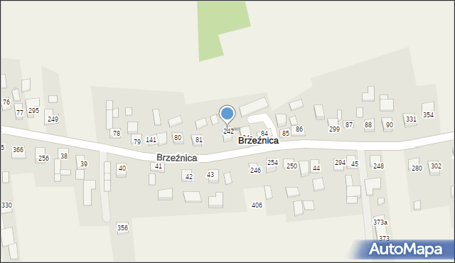 Brzeźnica, Brzeźnica, 242, mapa Brzeźnica