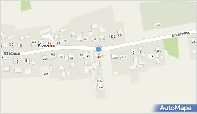 Brzeźnica, Brzeźnica, 248, mapa Brzeźnica