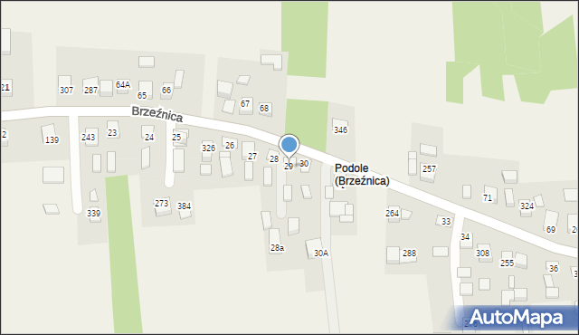 Brzeźnica, Brzeźnica, 29, mapa Brzeźnica