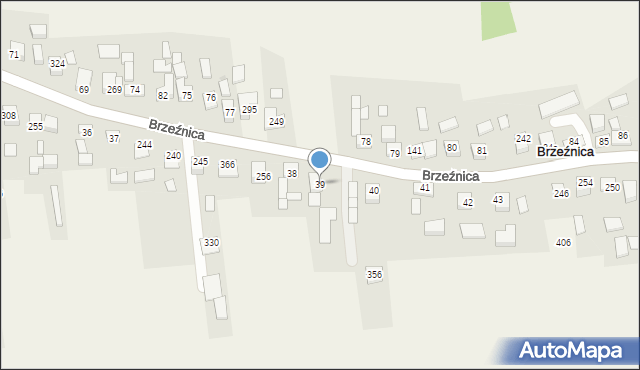 Brzeźnica, Brzeźnica, 39, mapa Brzeźnica