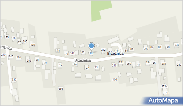 Brzeźnica, Brzeźnica, 81, mapa Brzeźnica