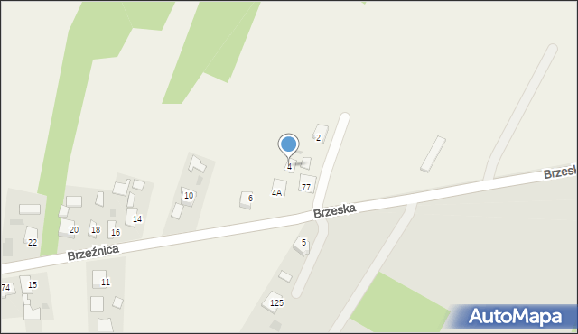 Brzeźnica, Brzeźnica, 4, mapa Brzeźnica