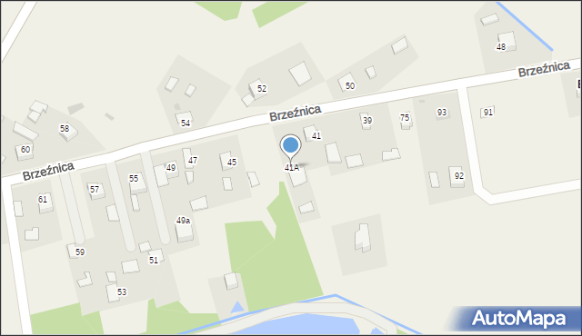 Brzeźnica, Brzeźnica, 41A, mapa Brzeźnica