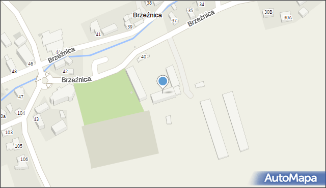 Brzeźnica, Brzeźnica, 40, mapa Brzeźnica