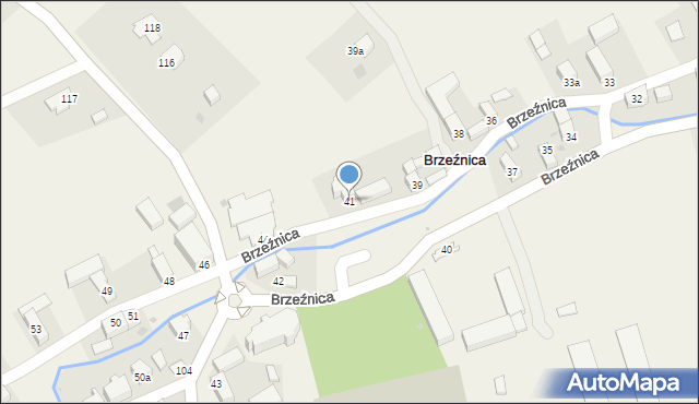 Brzeźnica, Brzeźnica, 41, mapa Brzeźnica