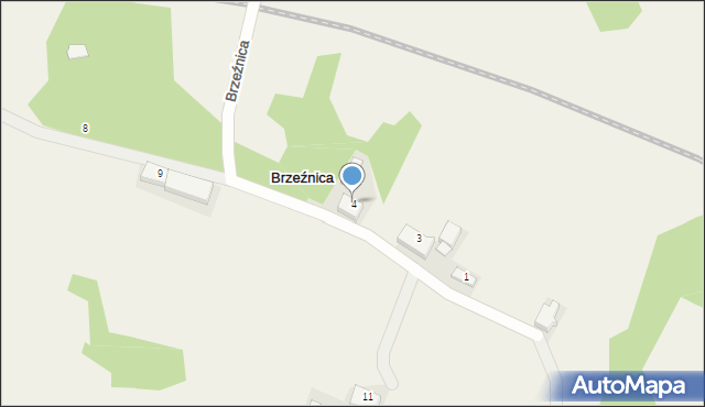 Brzeźnica, Brzeźnica, 4, mapa Brzeźnica