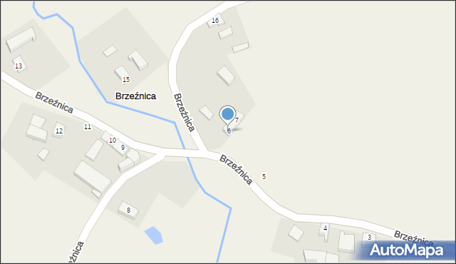 Brzeźnica, Brzeźnica, 6, mapa Brzeźnica