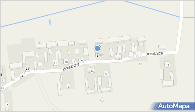 Brzeźnica, Brzeźnica, 4, mapa Brzeźnica