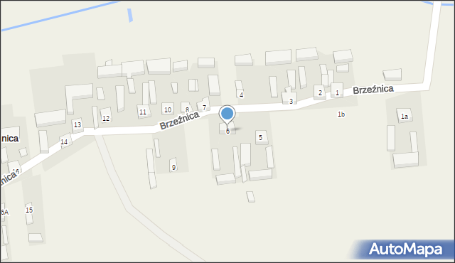 Brzeźnica, Brzeźnica, 6, mapa Brzeźnica