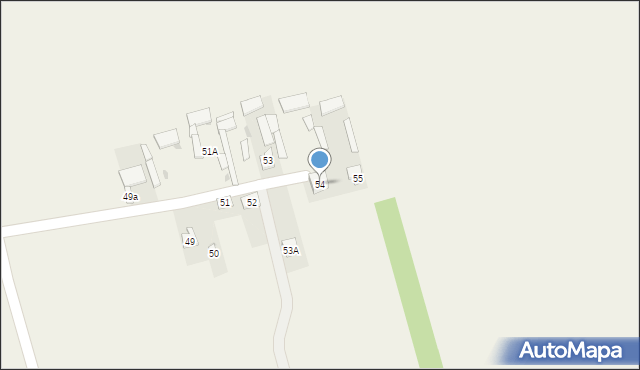 Brzeźnica Bychawska-Kolonia, Brzeźnica Bychawska-Kolonia, 54, mapa Brzeźnica Bychawska-Kolonia