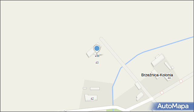 Brzeźnica-Kolonia, Brzeźnica-Kolonia, 43b, mapa Brzeźnica-Kolonia