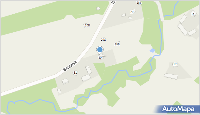 Brzeźnik, Brzeźnik, 30, mapa Brzeźnik