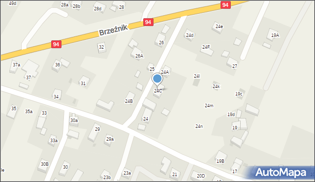 Brzeźnik, Brzeźnik, 24C, mapa Brzeźnik