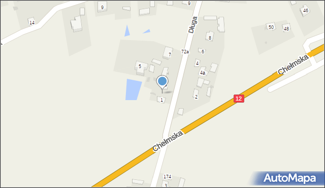 Brzeźno, Brzeźno, 74a, mapa Brzeźno