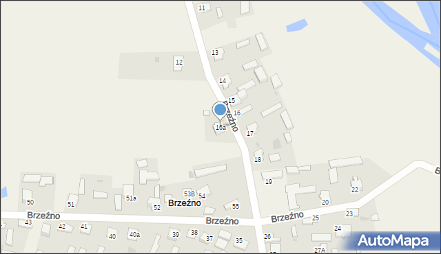 Brzeźno, Brzeźno, 16a, mapa Brzeźno