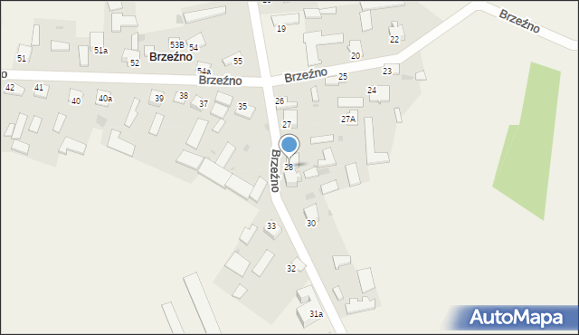 Brzeźno, Brzeźno, 28, mapa Brzeźno