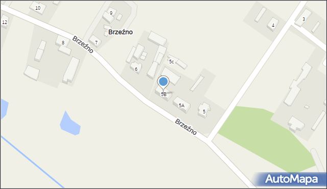 Brzeźno, Brzeźno, 5B, mapa Brzeźno