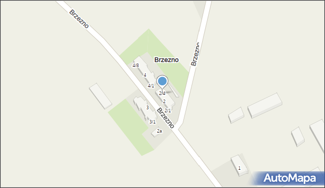 Brzezno, Brzezno, 2/4, mapa Brzezno