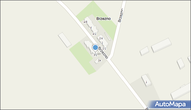 Brzezno, Brzezno, 3/1, mapa Brzezno