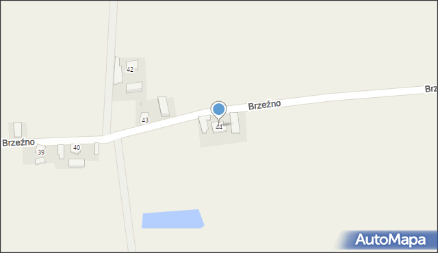 Brzeźno, Brzeźno, 44, mapa Brzeźno