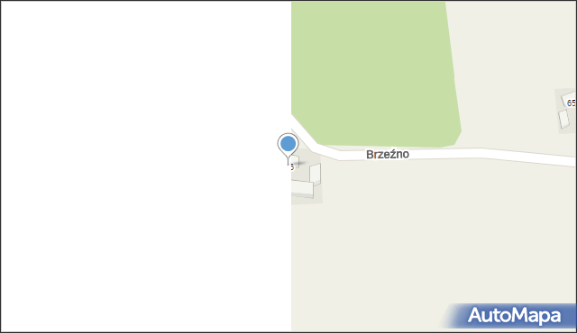 Brzeźno, Brzeźno, 66, mapa Brzeźno