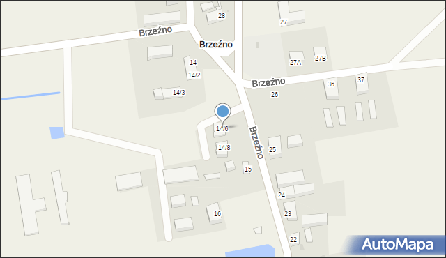 Brzeźno, Brzeźno, 14/6, mapa Brzeźno