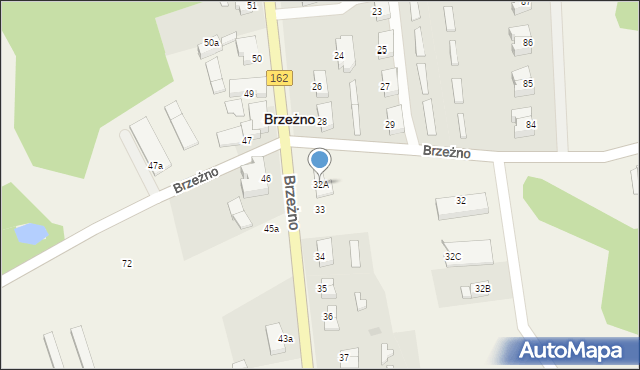 Brzeżno, Brzeżno, 32A, mapa Brzeżno