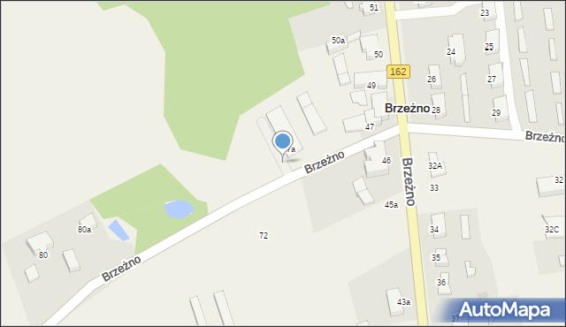 Brzeżno, Brzeżno, 47a, mapa Brzeżno