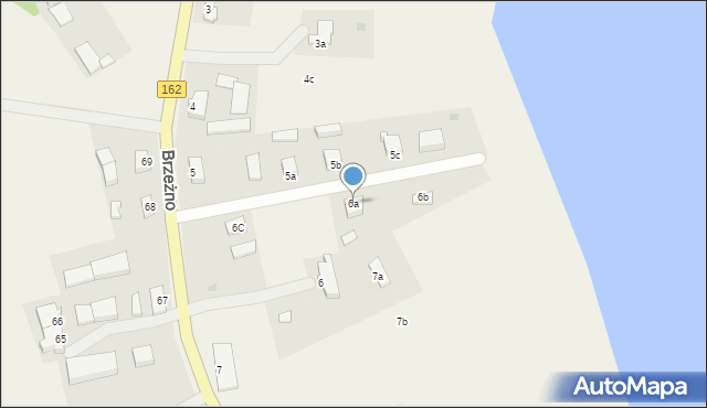 Brzeżno, Brzeżno, 6a, mapa Brzeżno