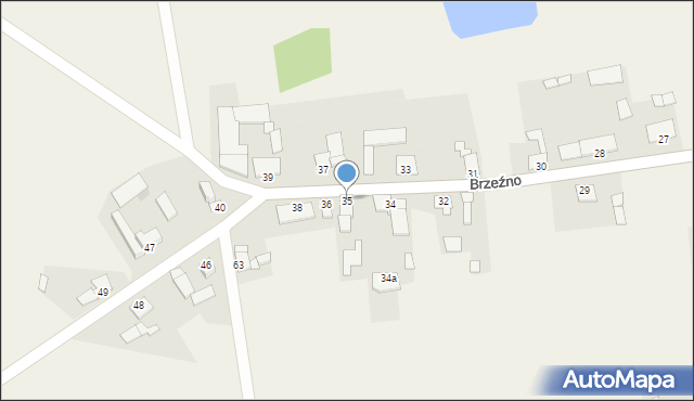 Brzeźno, Brzeźno, 35, mapa Brzeźno