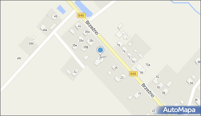 Brzeźno, Brzeźno, 27, mapa Brzeźno