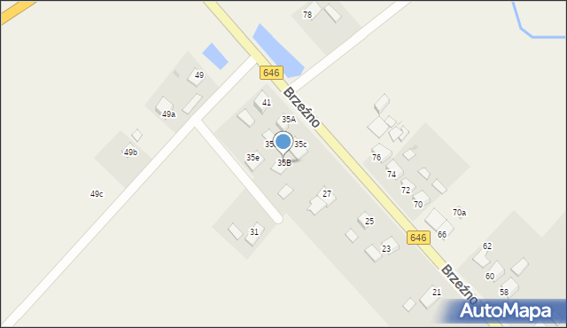 Brzeźno, Brzeźno, 35B, mapa Brzeźno