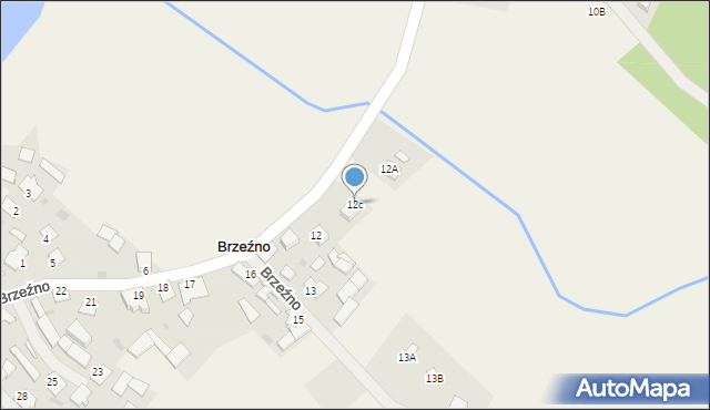 Brzeźno, Brzeźno, 12c, mapa Brzeźno