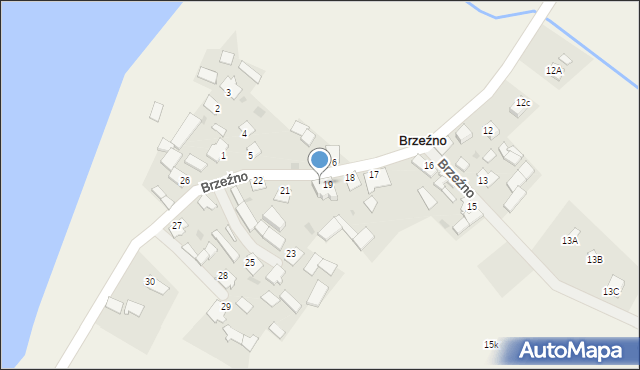 Brzeźno, Brzeźno, 20, mapa Brzeźno