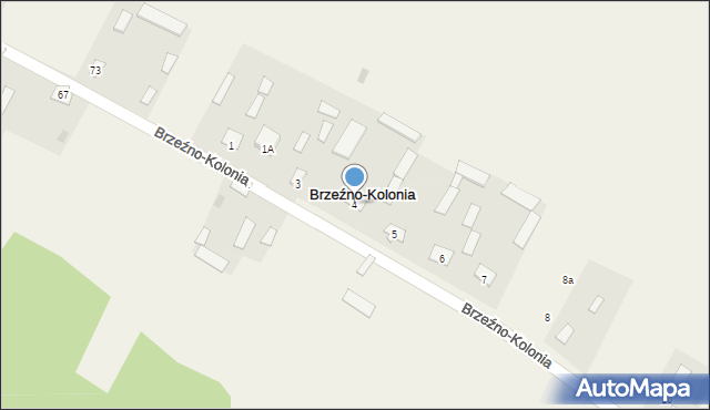 Brzeźno-Kolonia, Brzeźno-Kolonia, 4, mapa Brzeźno-Kolonia