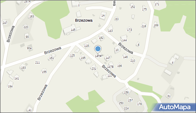 Brzezowa, Brzezowa, 147A, mapa Brzezowa