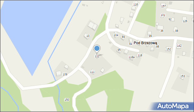 Brzezowa, Brzezowa, 112, mapa Brzezowa