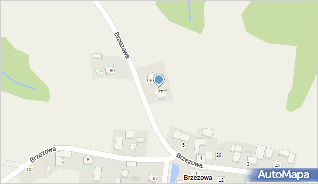 Brzezowa, Brzezowa, 137, mapa Brzezowa