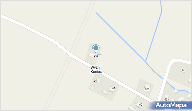 Brzezowa, Brzezowa, 108, mapa Brzezowa