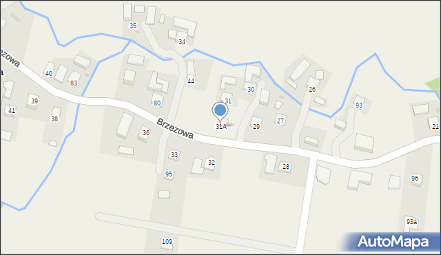 Brzezowa, Brzezowa, 31A, mapa Brzezowa