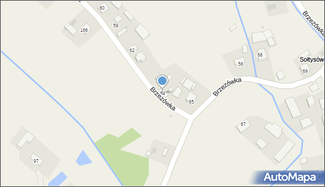 Brzezówka, Brzezówka, 64, mapa Brzezówka