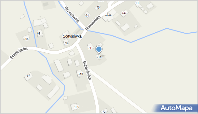 Brzezówka, Brzezówka, 71a, mapa Brzezówka