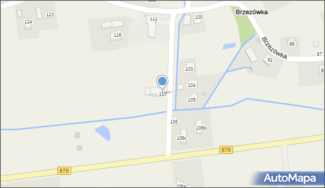 Brzezówka, Brzezówka, 110, mapa Brzezówka