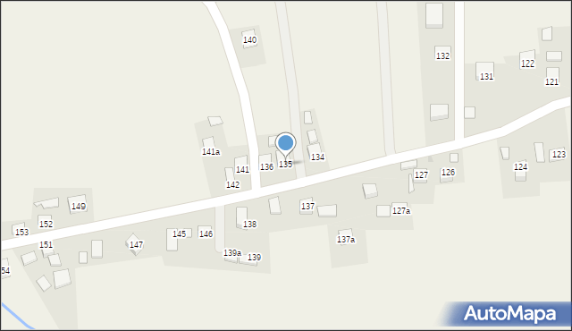 Brzezówka, Brzezówka, 135, mapa Brzezówka