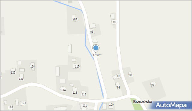 Brzezówka, Brzezówka, 175a, mapa Brzezówka